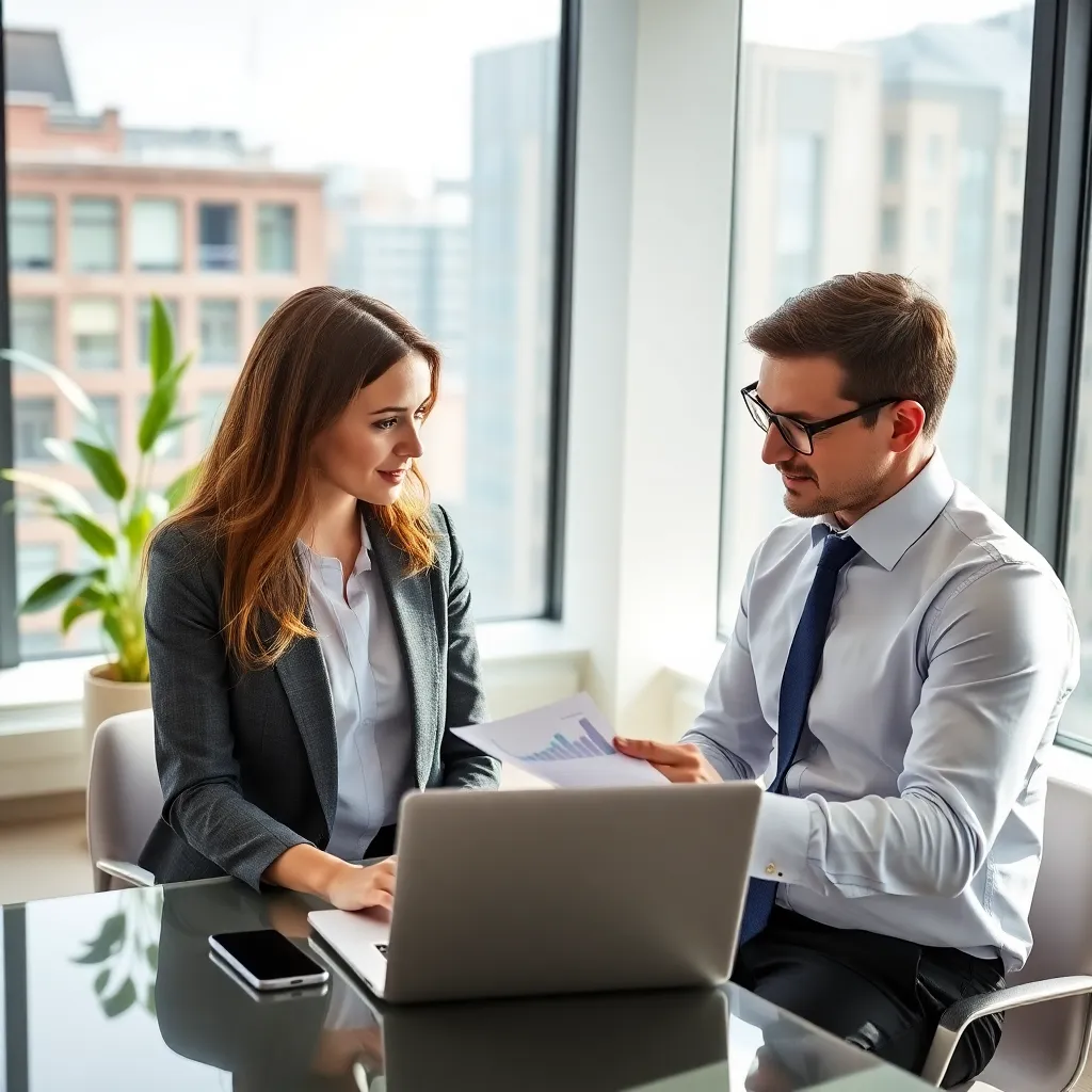 Nederlandse ondernemer bespreekt groeistrategie met adviseur