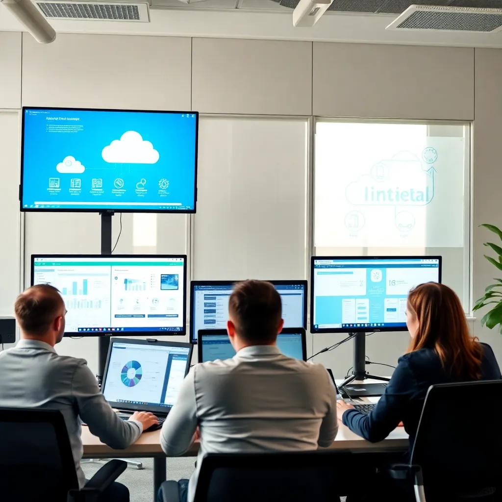 Nederlandse professionals bespreken digitale transformatiestrategie in moderne vergaderruimte